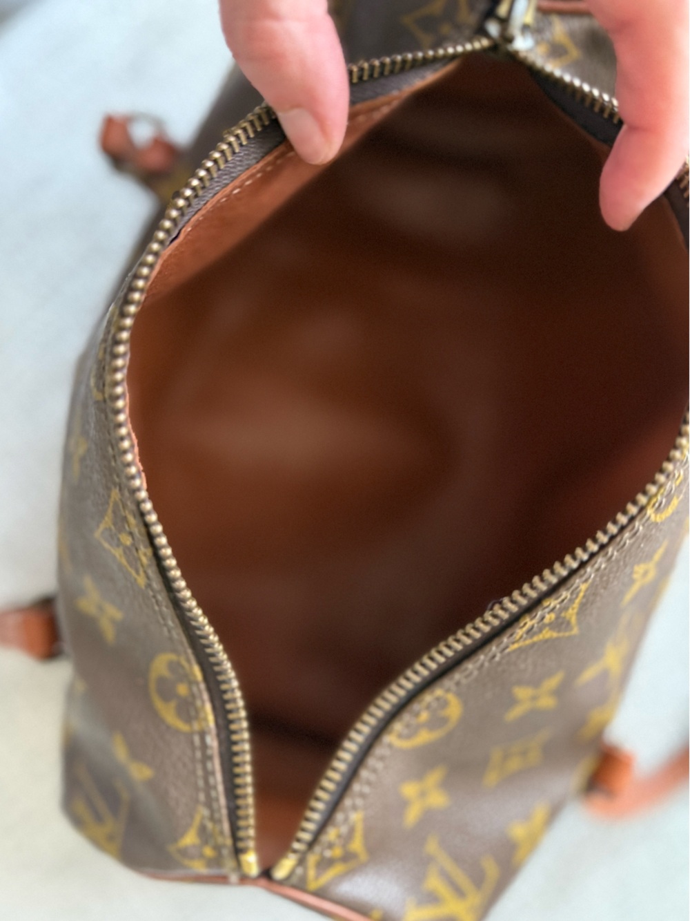 Louis Vuitton Monogram Papillon Small Barrel Bag in Brown and Tan - Picture 7 of 10